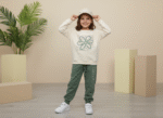 بلوز شلوار دخترانه طرح LOVE TO HAPPY کد 944 - تصویر 2