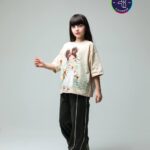 تیشرت شلوار دخترانه طرح دخترک کد 1941